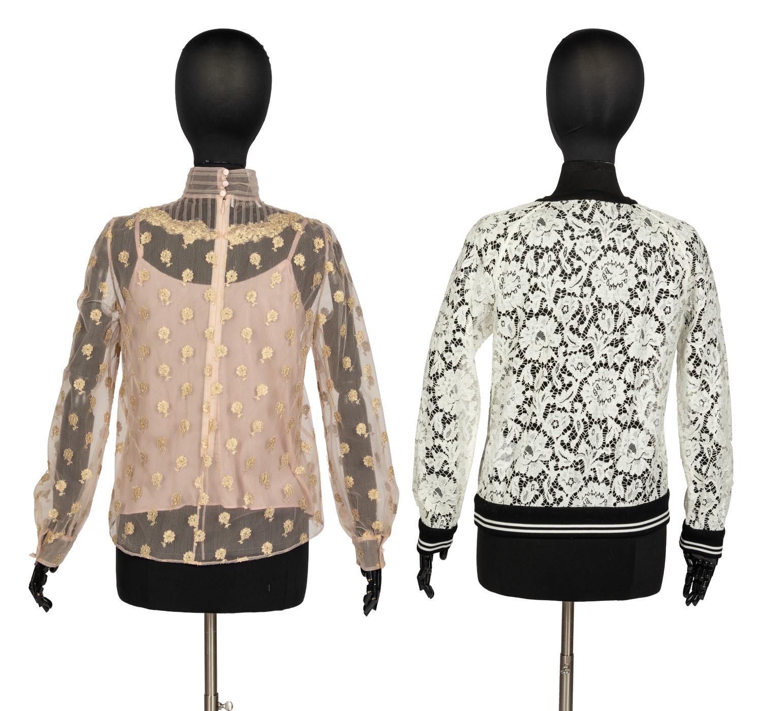 Three Valentino Items: Top & Camisole, Lace Top, 2018-19