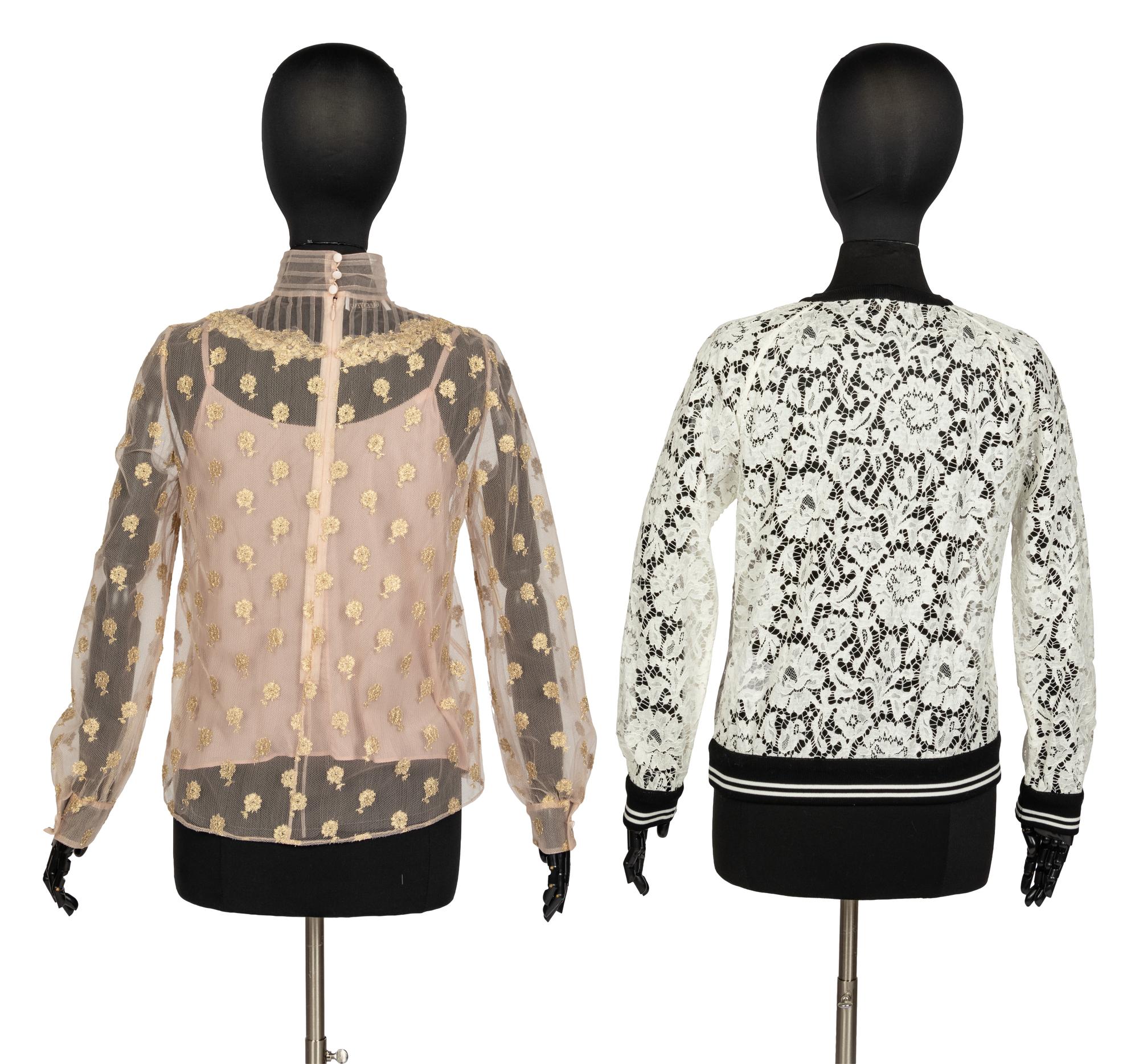 Three Valentino Items: Top & Camisole, Lace Top, 2018-19