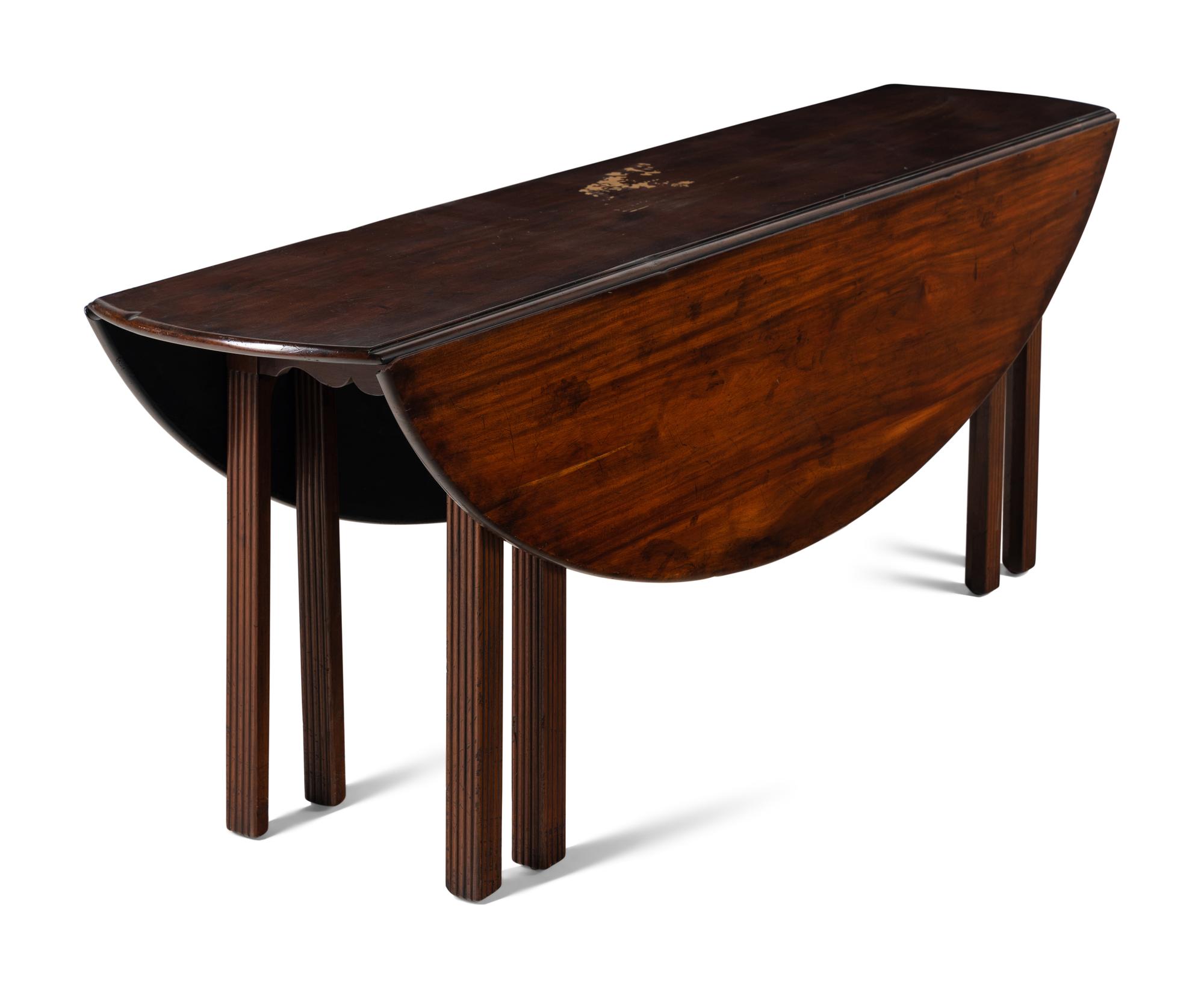 A George III Mahogany Drop-Leaf Wake Table