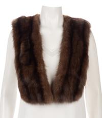 Bergdorf Goodman Sable Coat & Two Sable Collars, 1953
