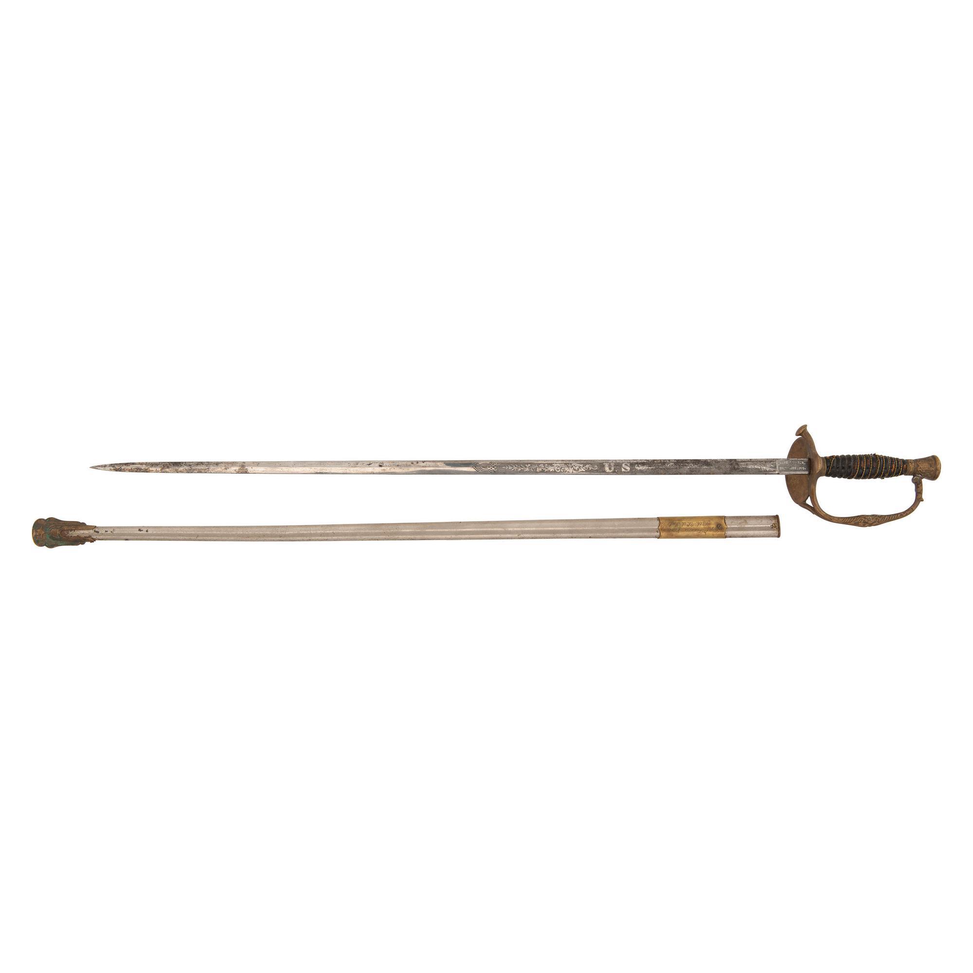 U.S. Model 1860 Staff & Field Officers Sword of Capt. Francis Vinton - 13th US Infantry