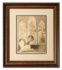 HINE, Lewis W. (1874-1940), photographer. Stained Glass Window Maker. Ca 1910s.