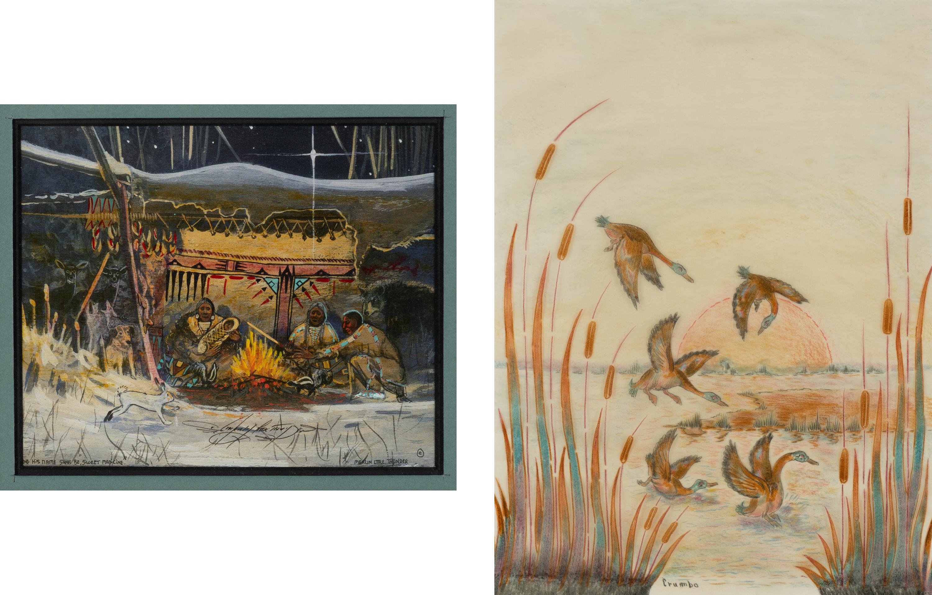 Merlin Little Thunder (Cheyenne, b. 1956) — And His Name Shall Be, "Sweet Medicine"