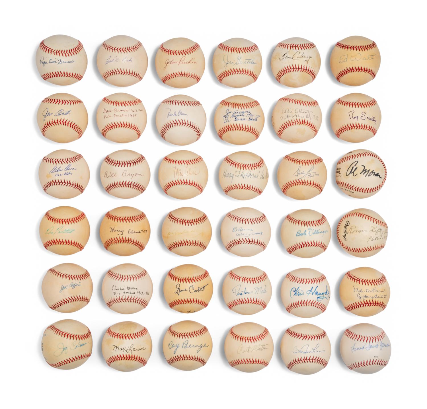 Bases Loaded Signed Autograph Baseball Group No. 22