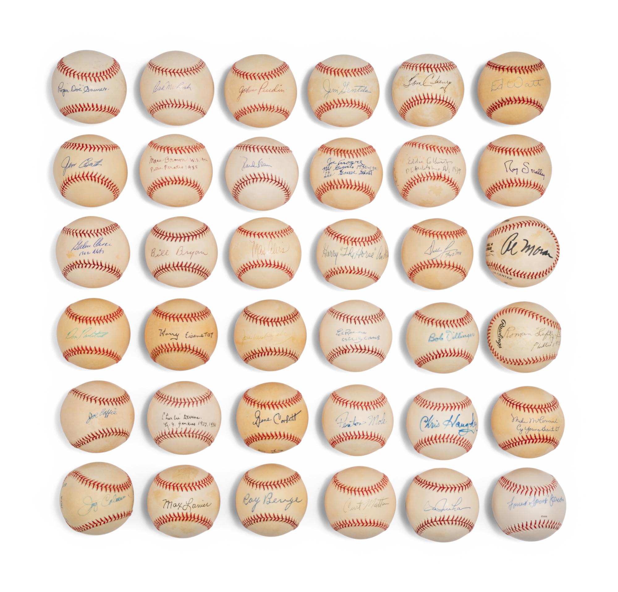 Bases Loaded Signed Autograph Baseball Group No. 22