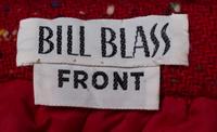 A Bill Blass Red Wool Flecked Skirt Suit, Skirt size 4.
