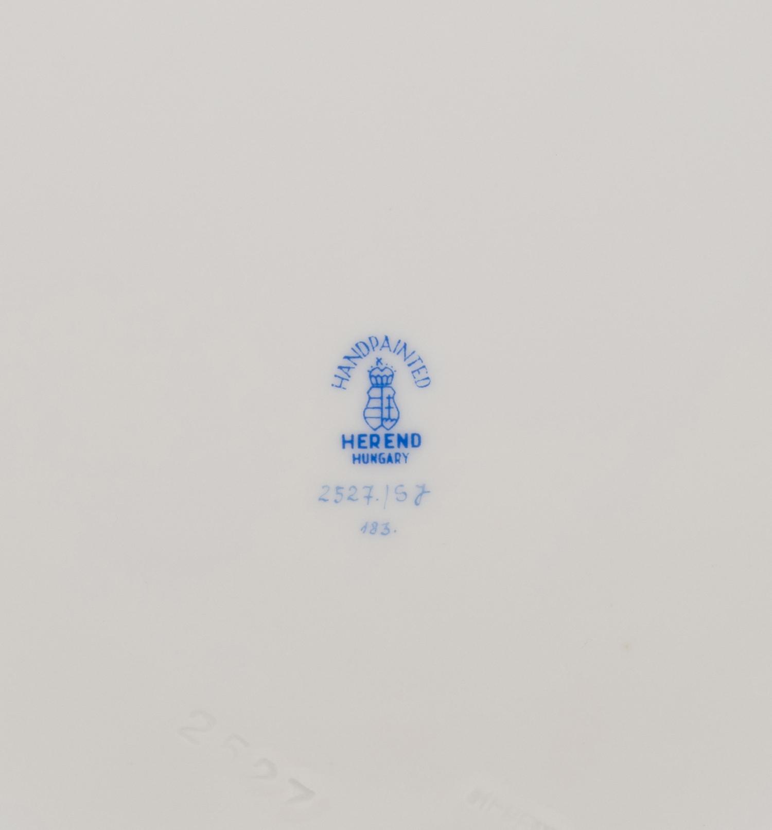 A Herend Yellow Dynasty Porcelain Service