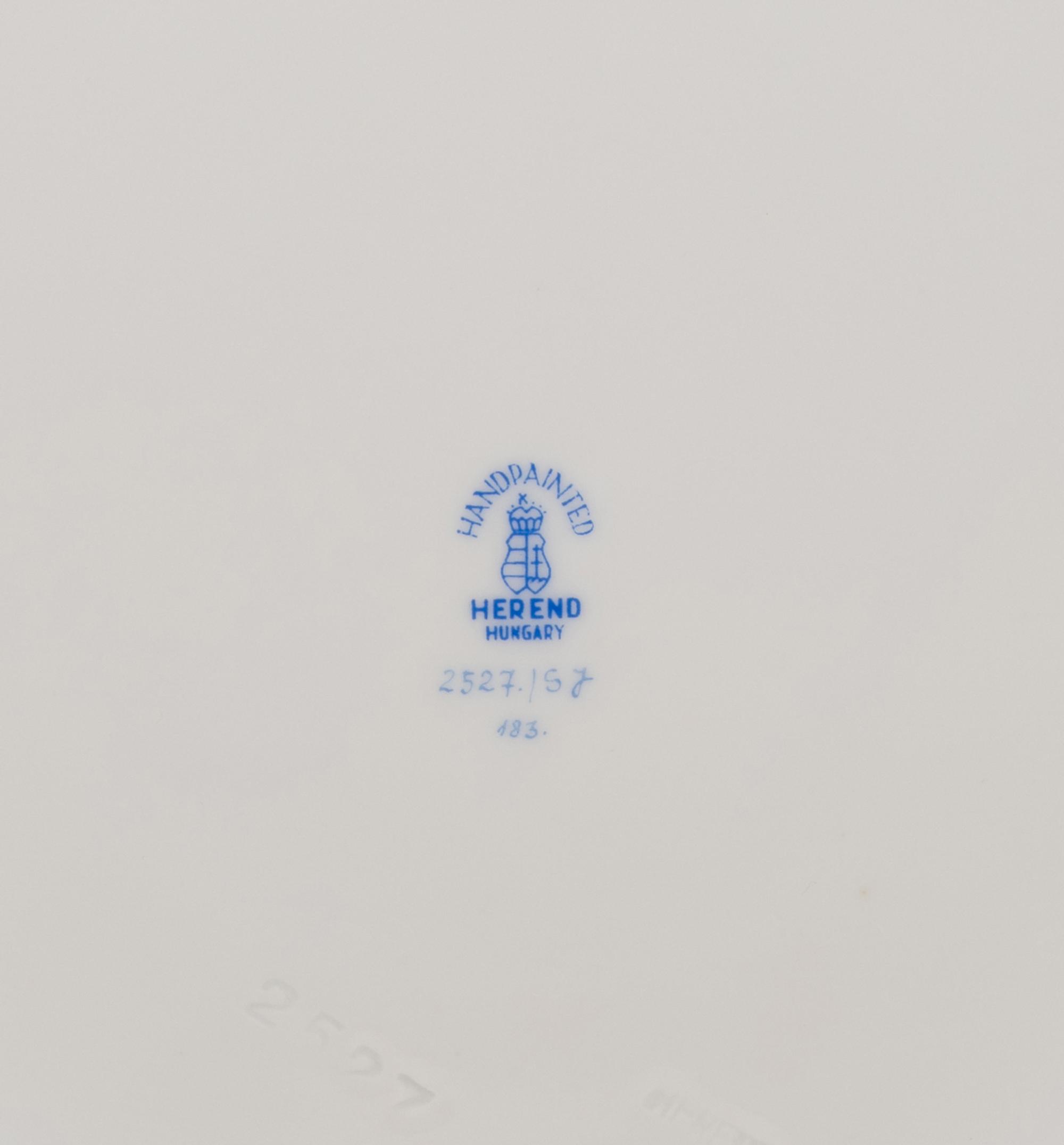 A Herend Yellow Dynasty Porcelain Service