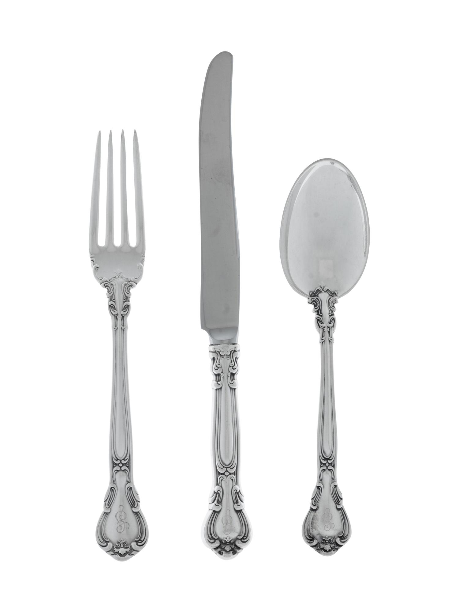 An American Silver Flatware Service