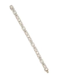 PLATINUM AND DIAMOND BRACELET