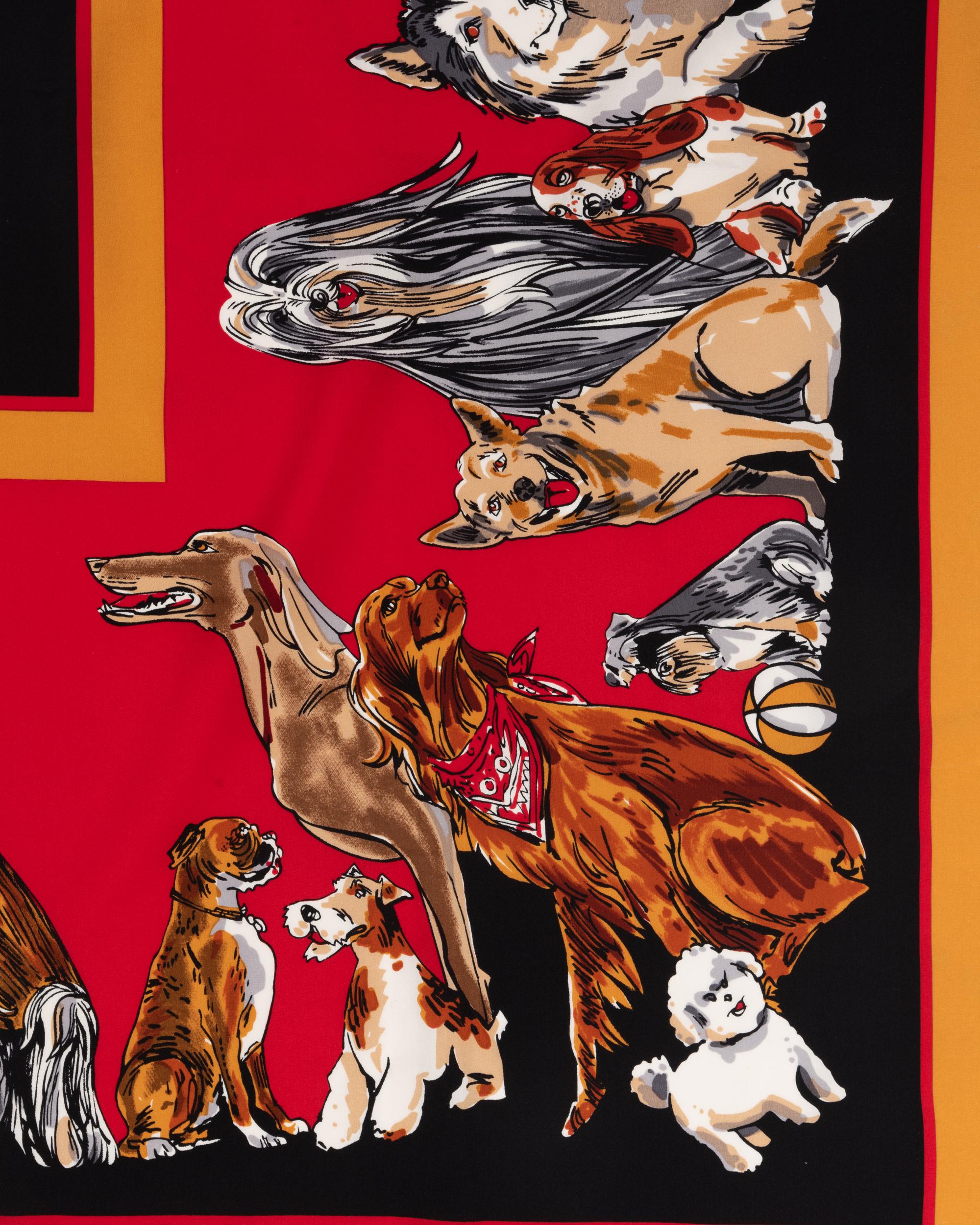 Six Designer Scarves, Including Peter Max, Ferragamo, Pucci, Gucci, and Bob Mackie, 1960-90s