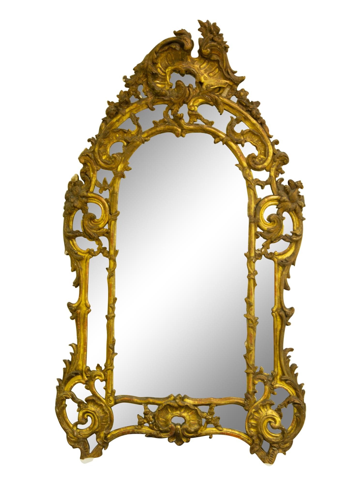 A Louis XV Giltwood Mirror