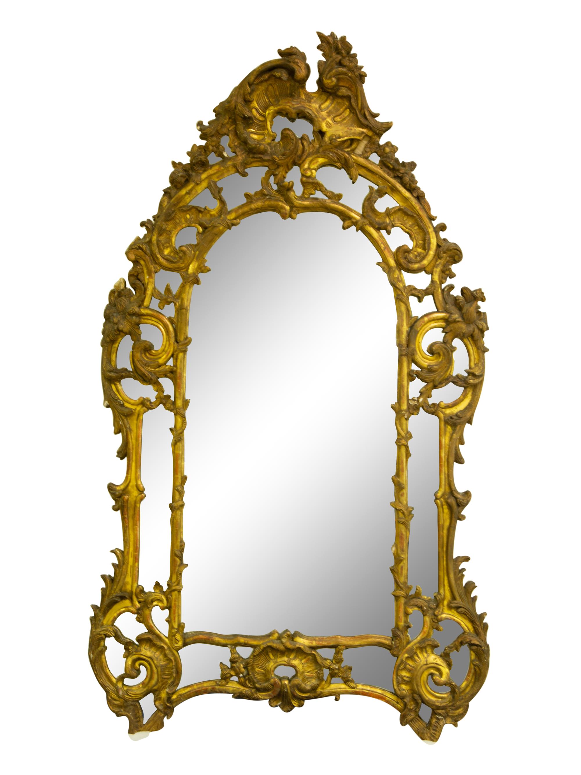 A Louis XV Giltwood Mirror