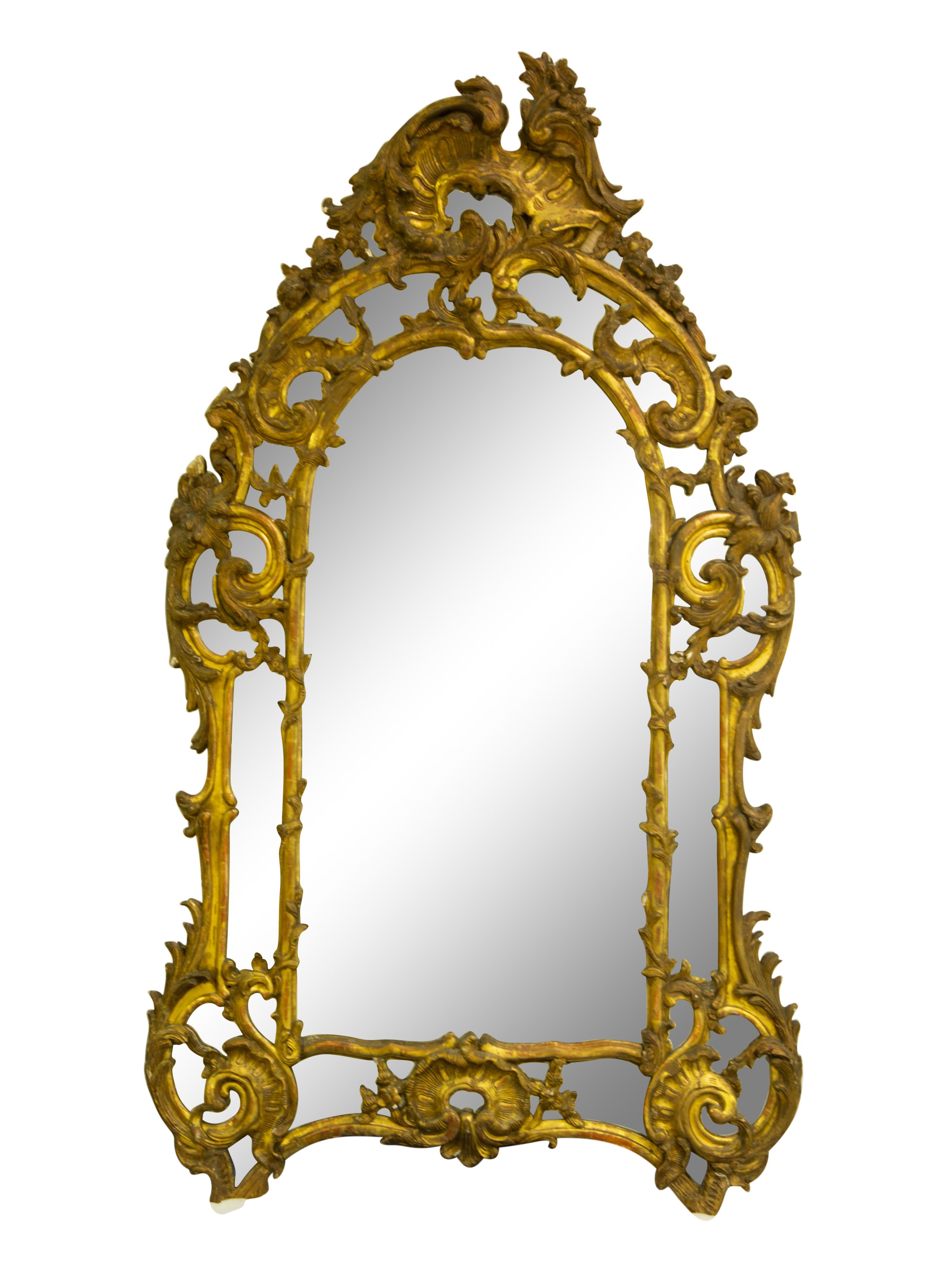A Louis XV Giltwood Mirror