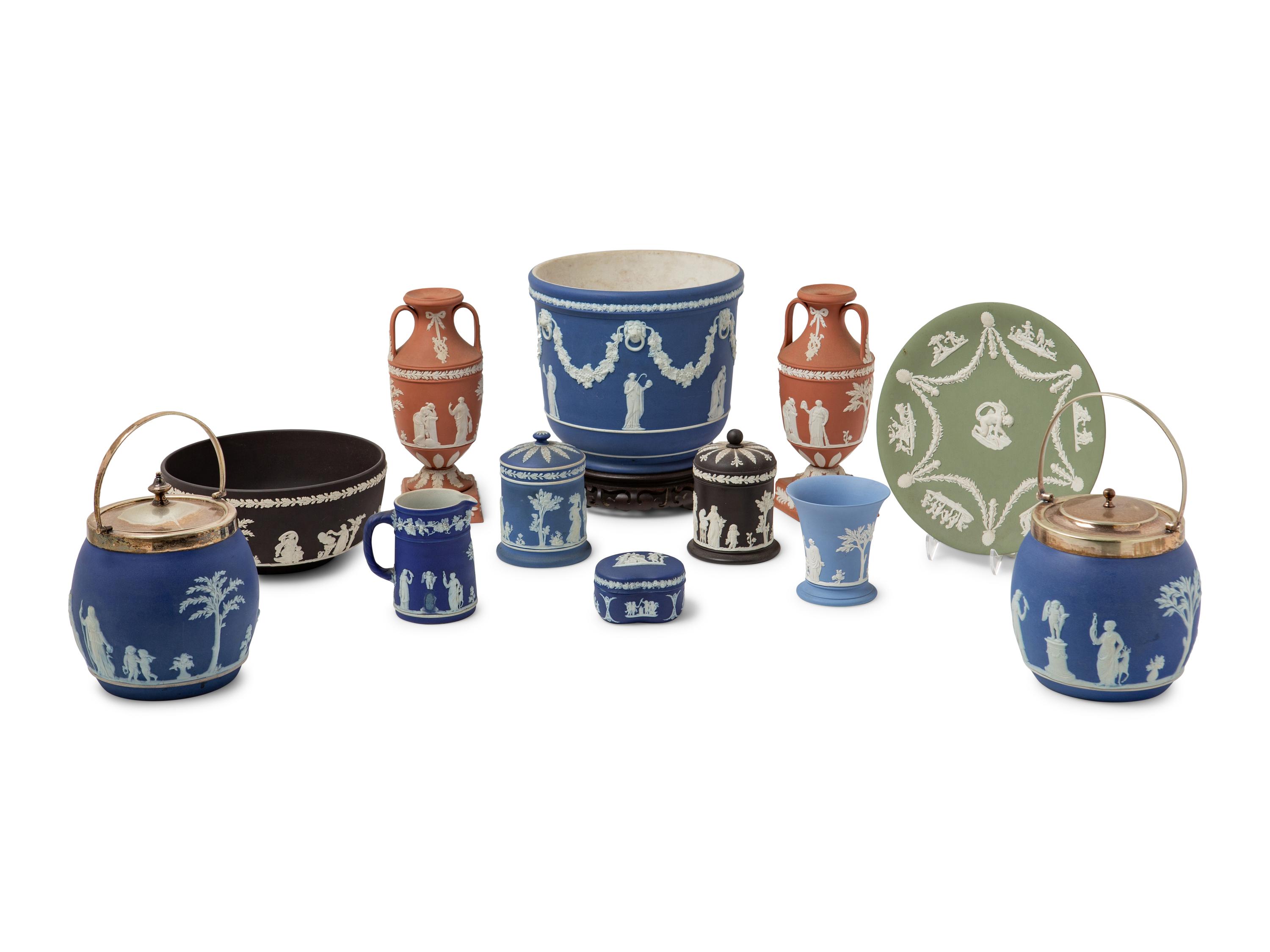 Twelve Wedgwood Jasperware Articles