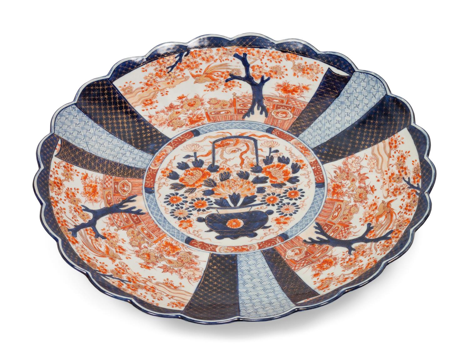 An Imari Palette Porcelain Charger