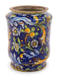 An Italian Majolica Apothecary Jar