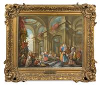 Attributed to Michel Barthelemy Ollivier, (French, 1712-1784), Une fete Venitienne