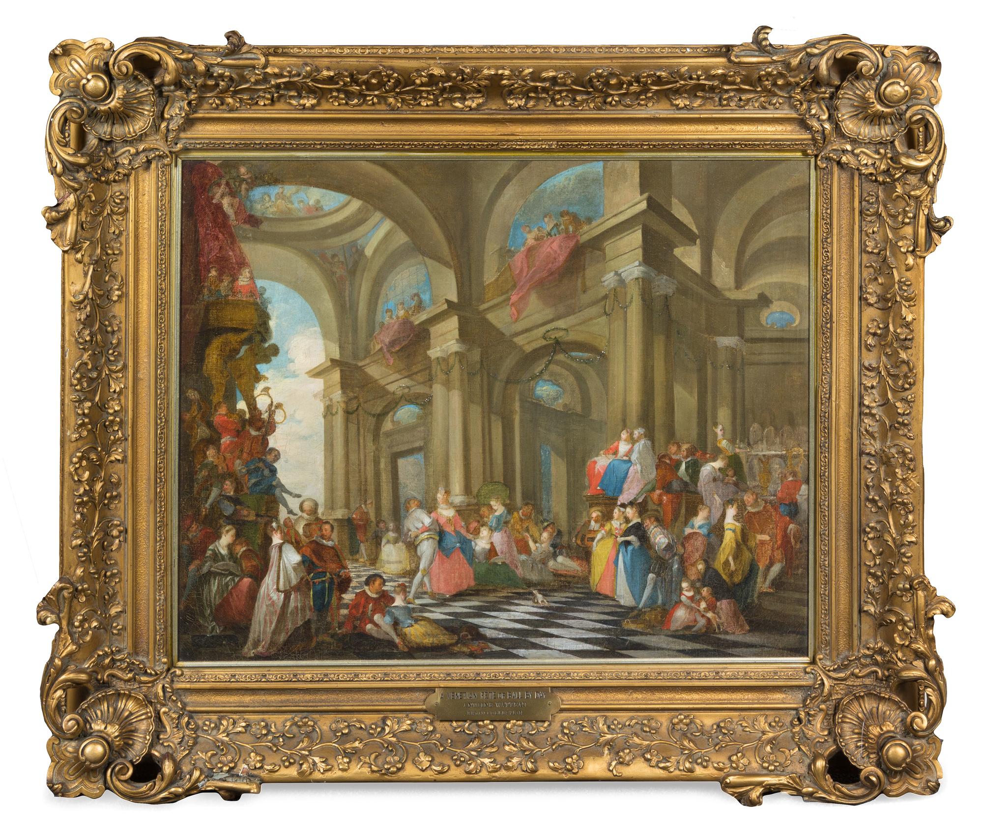 Attributed to Michel Barthelemy Ollivier, (French, 1712-1784), Une fete Venitienne