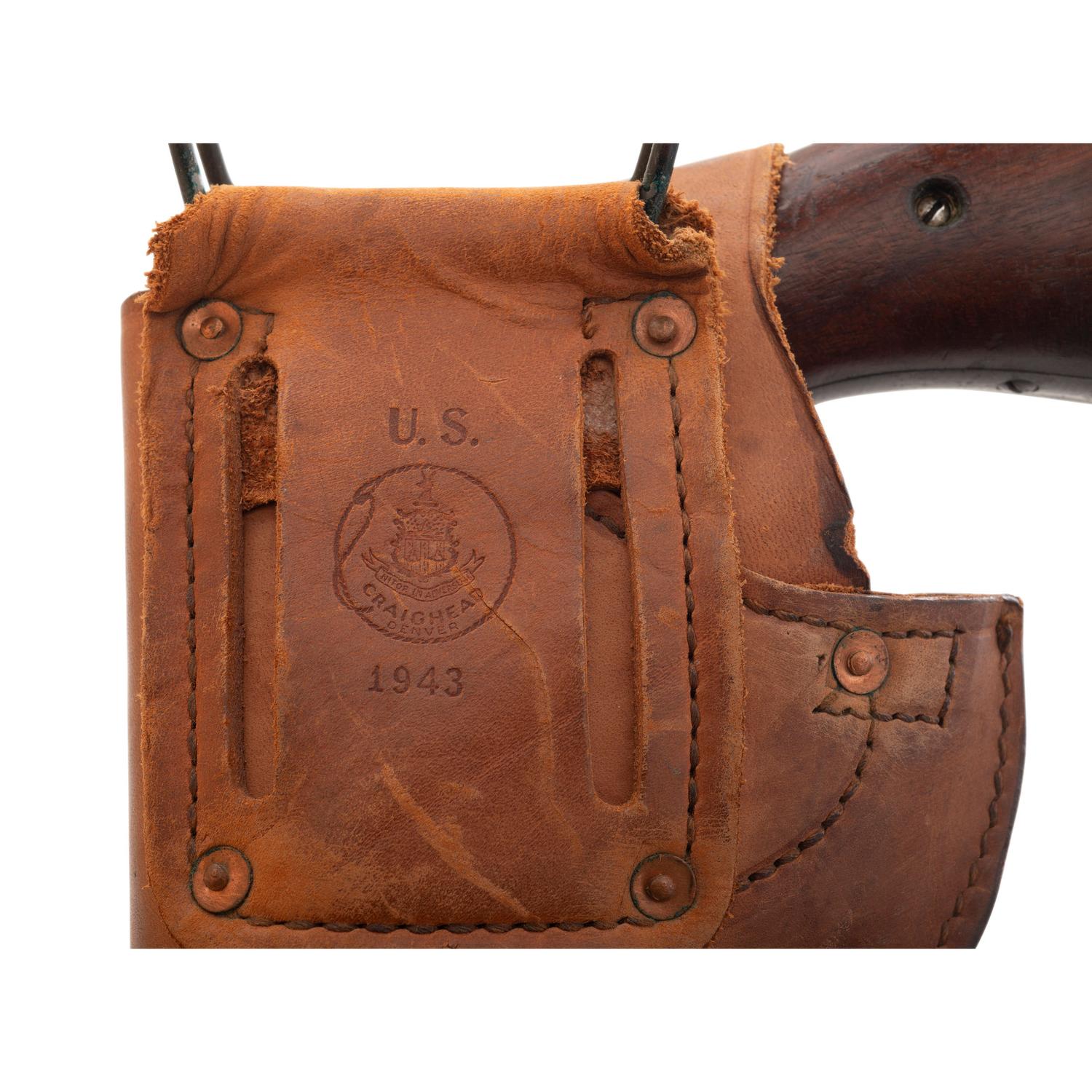 **U.S. Navy Marked Smith & Wesson Victory Model Revolver with 1943 Dated Craighead Holster