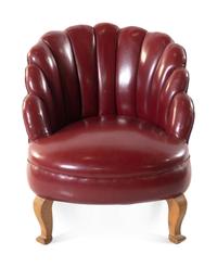 An Art Deco Style Tufted Back Chair