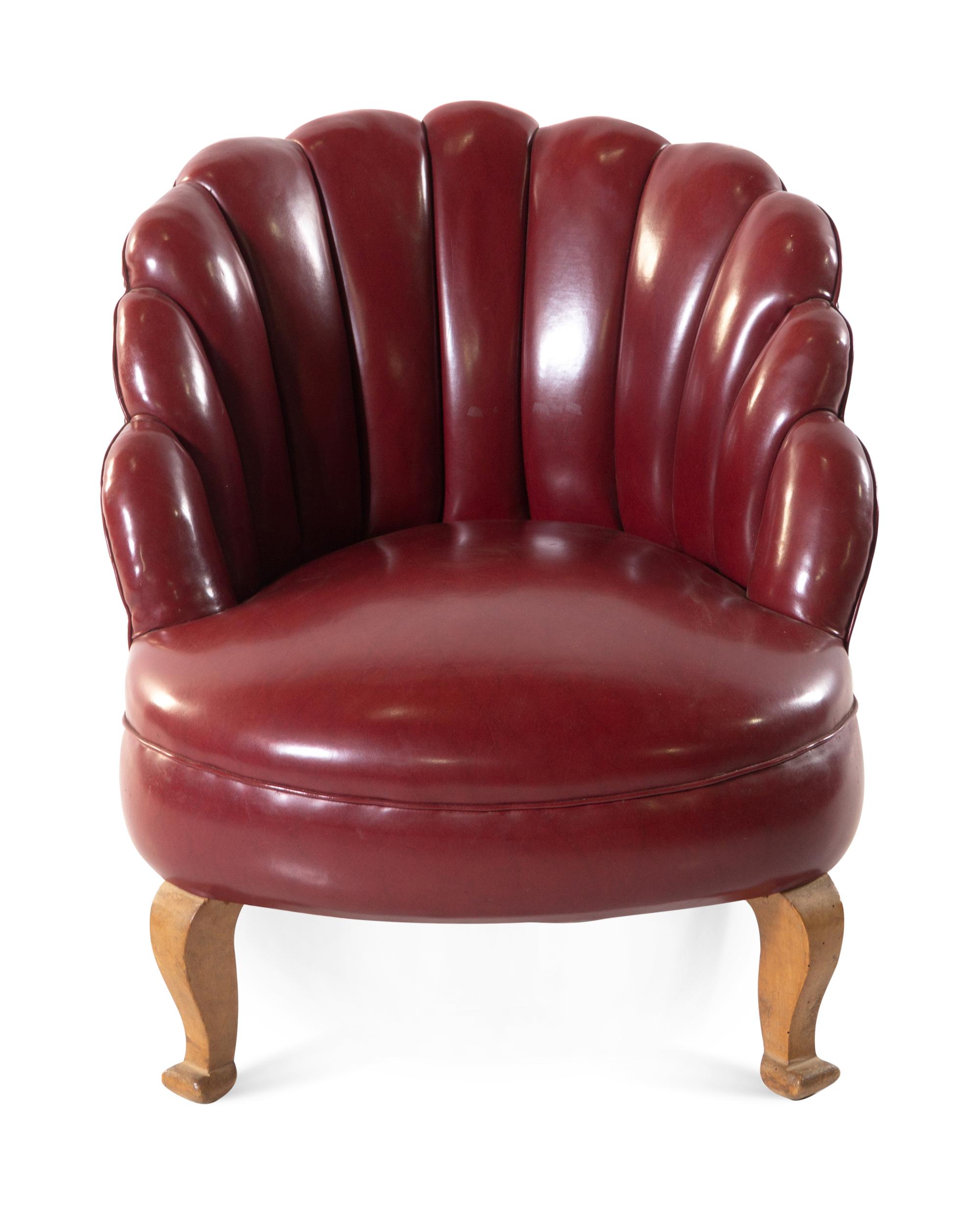 An Art Deco Style Tufted Back Chair