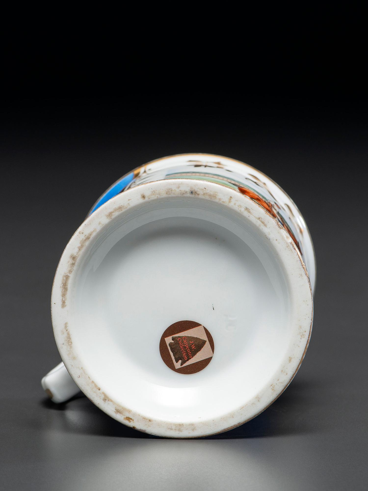A Polo Player's Porcelain Shaving Mug