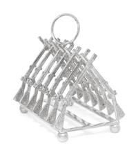 Six Silver-Plate Novelty Toast Racks