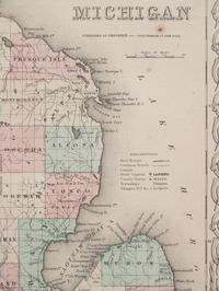 A group of five American state and city maps, comprising: