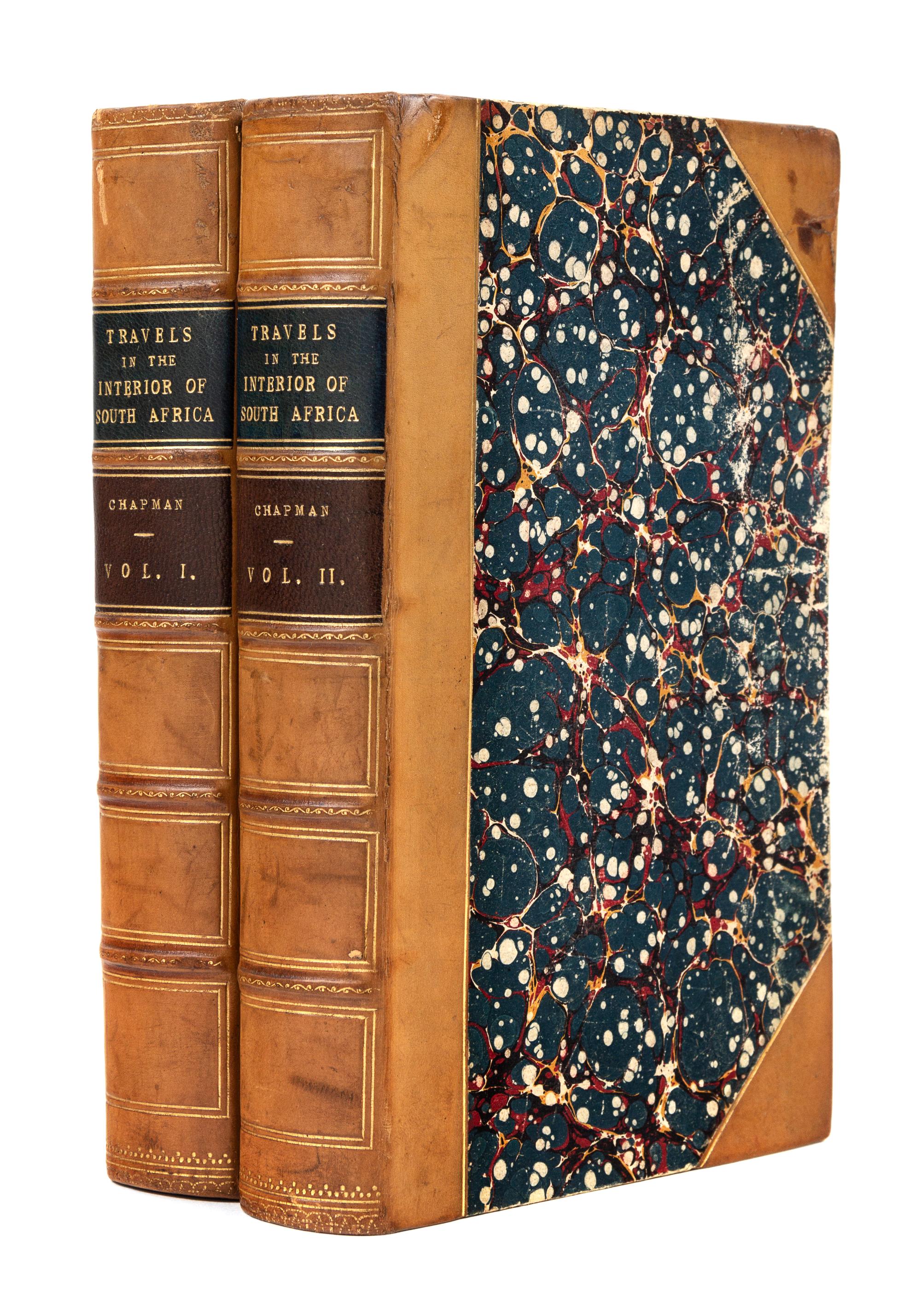 CHAPMAN, James (1831-1872). Travels in the Interior of South Africa, comprising Fifteen Years’ Hunting and Trading; with journeys acros