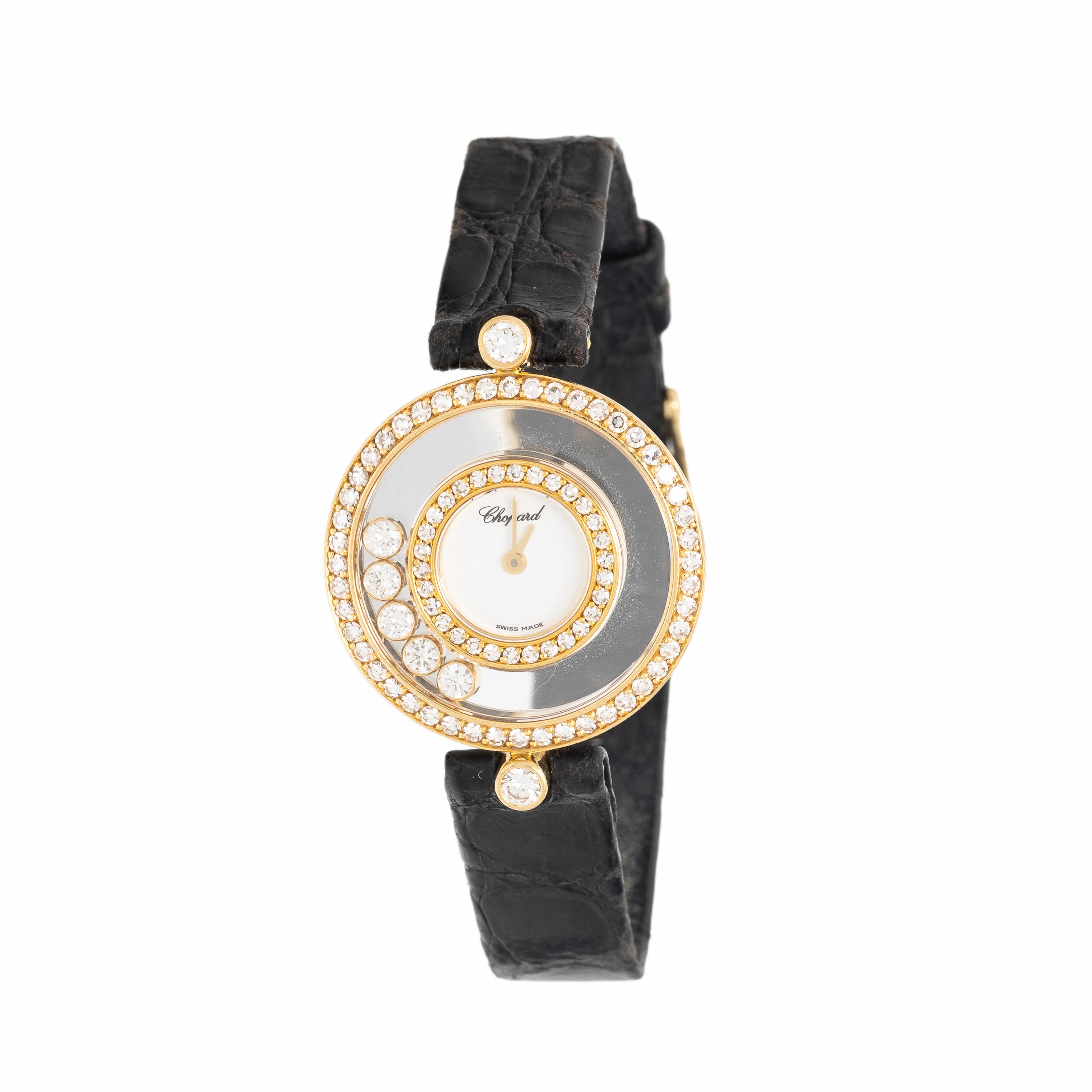 Chopard, Ref. 203957, 18K Yellow Gold and Diamond 'Happy Diamonds' Watch
