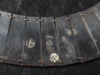 Mexican Silver Necklace and Floral Brooches/Pins