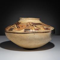 Ancestral Pueblo, Sikyatki Polychrome Pottery Jar