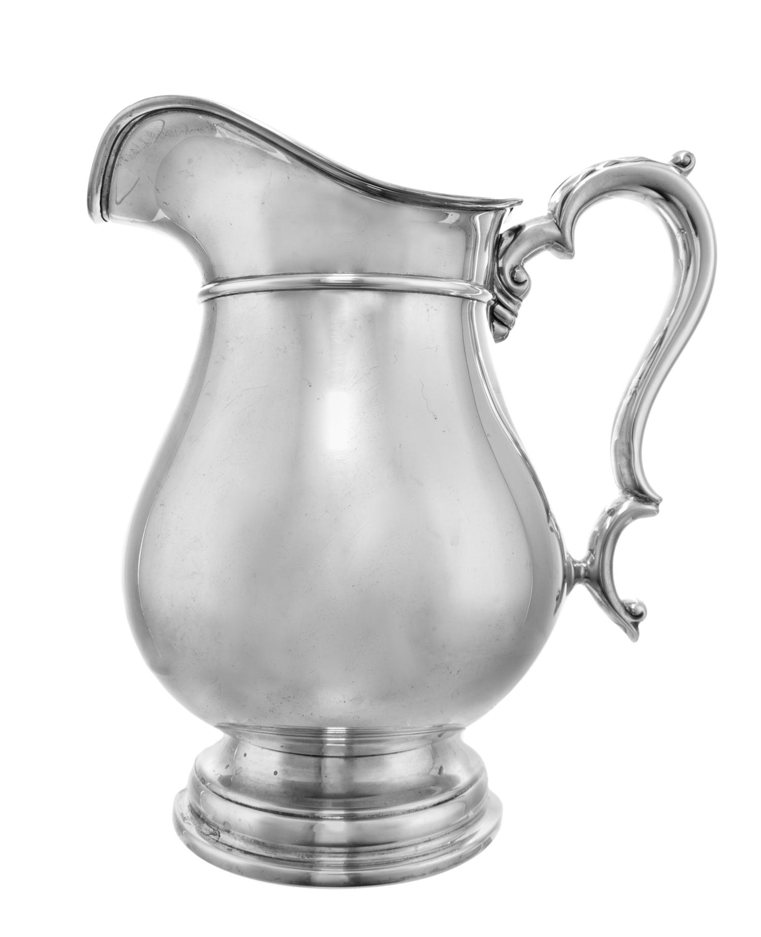 An American Silver Pitcher, International Silver Co., Meriden, CT, in the Beacon Hill pattern.