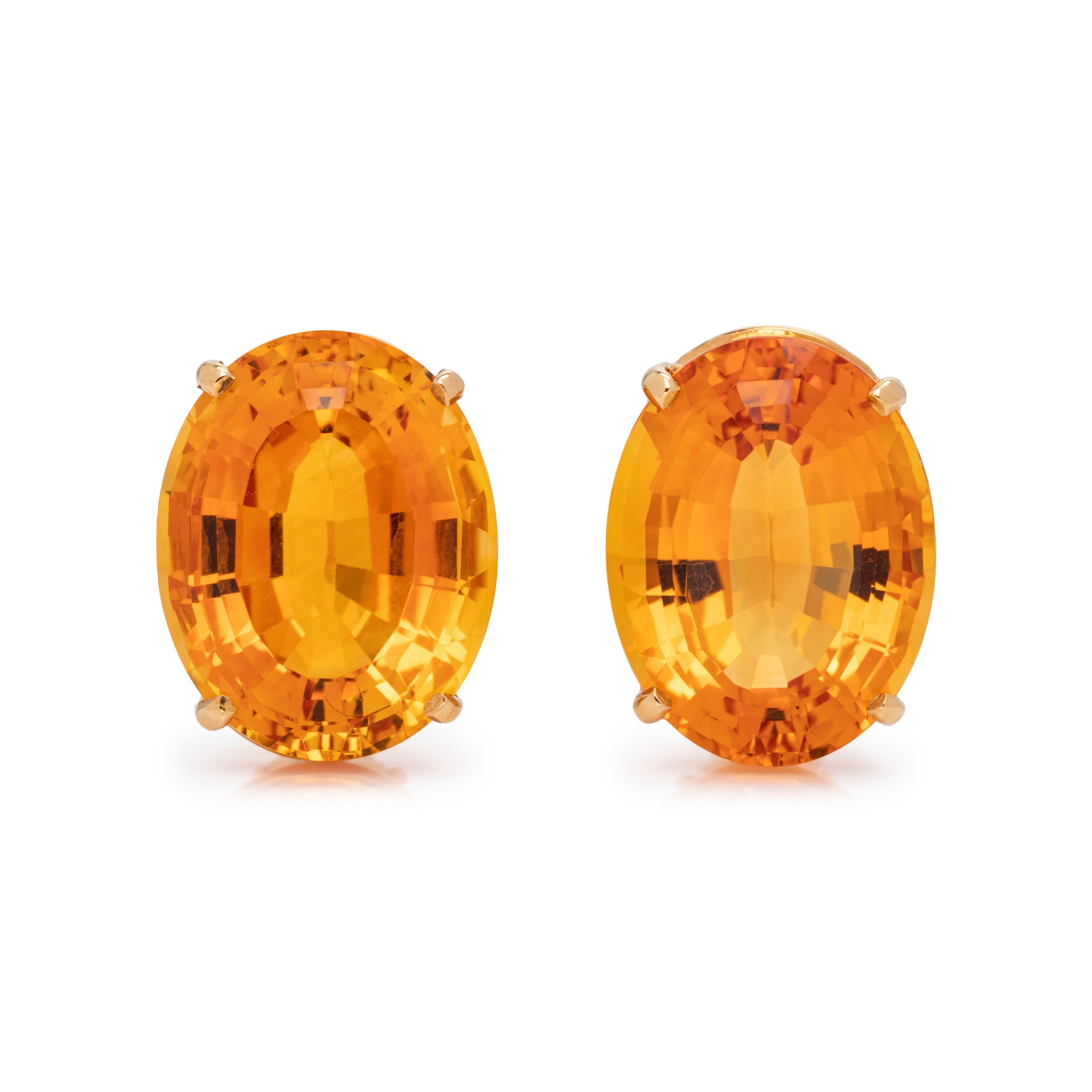 CITRINE EARCLIPS