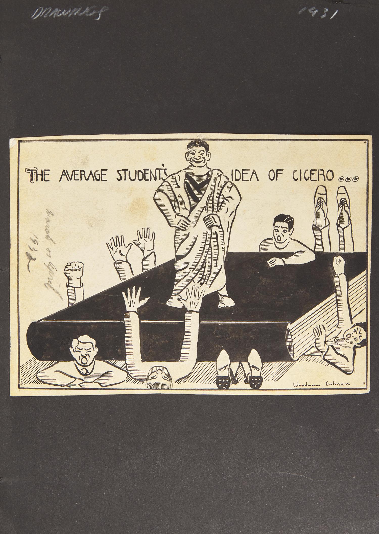 [Children's & Illustrated] Gelman, Woodrow. Album of Original Sketches and Designs