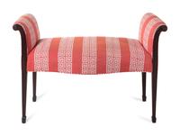 A Georgian Style Mahogany Window Bench