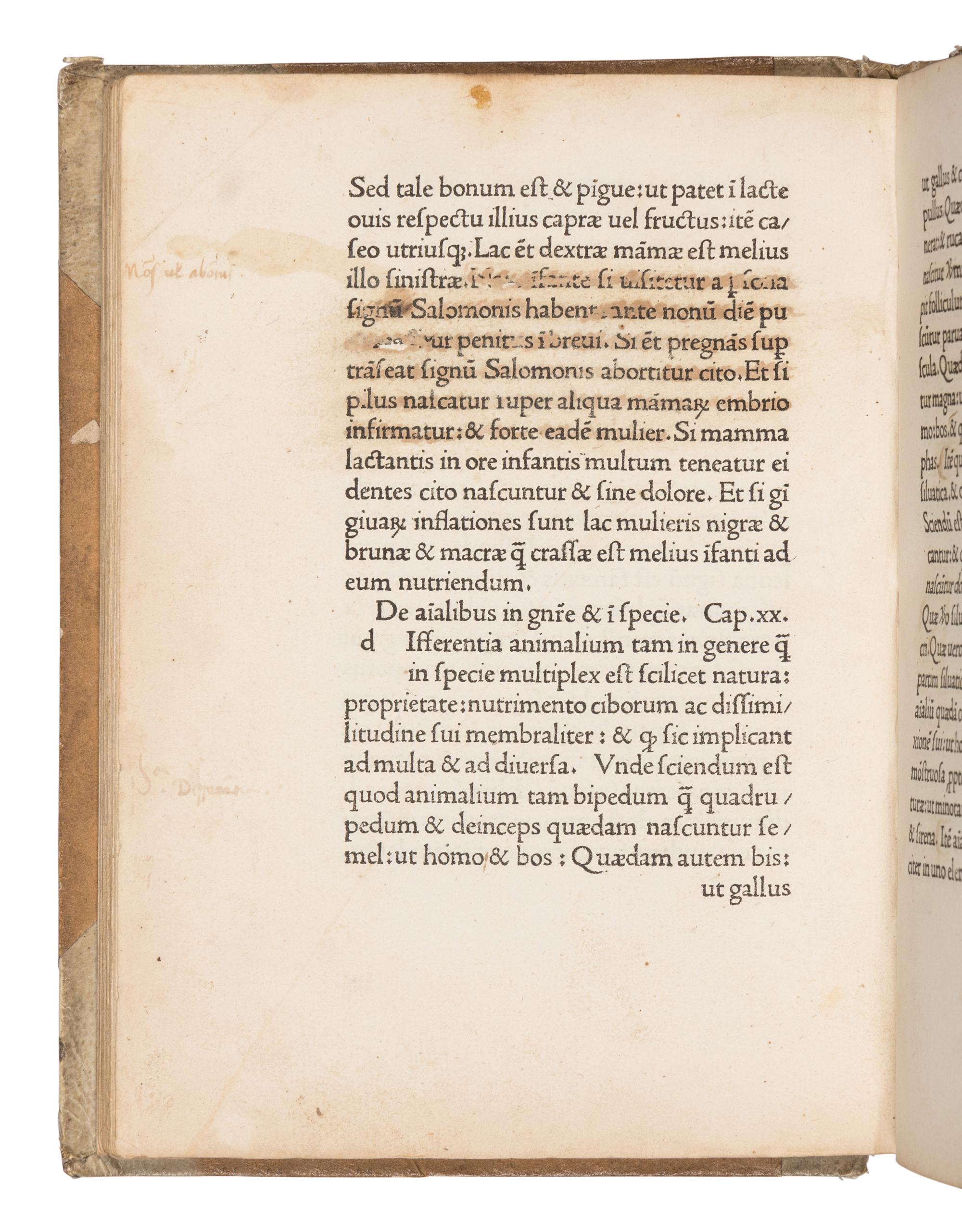 SCOTUS, Michael (1175-ca 1232). Liber physiognomiae . [Venice: Jacobus de Fivizzano, Lunensis], 1477.