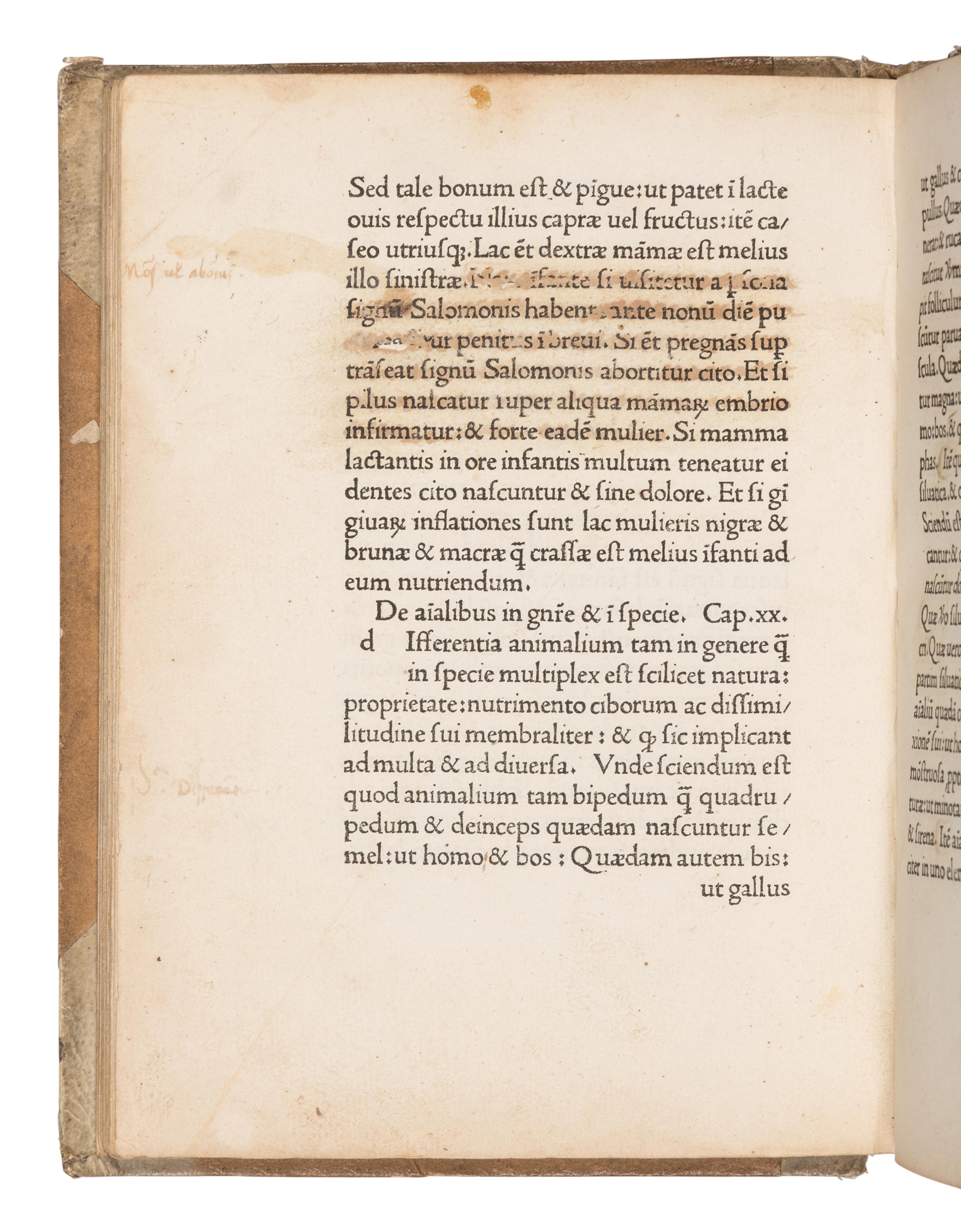 SCOTUS, Michael (1175-ca 1232). Liber physiognomiae . [Venice: Jacobus de Fivizzano, Lunensis], 1477.