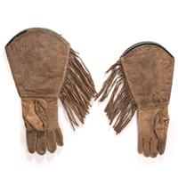 Blackfeet Beaded Hide Gauntlets