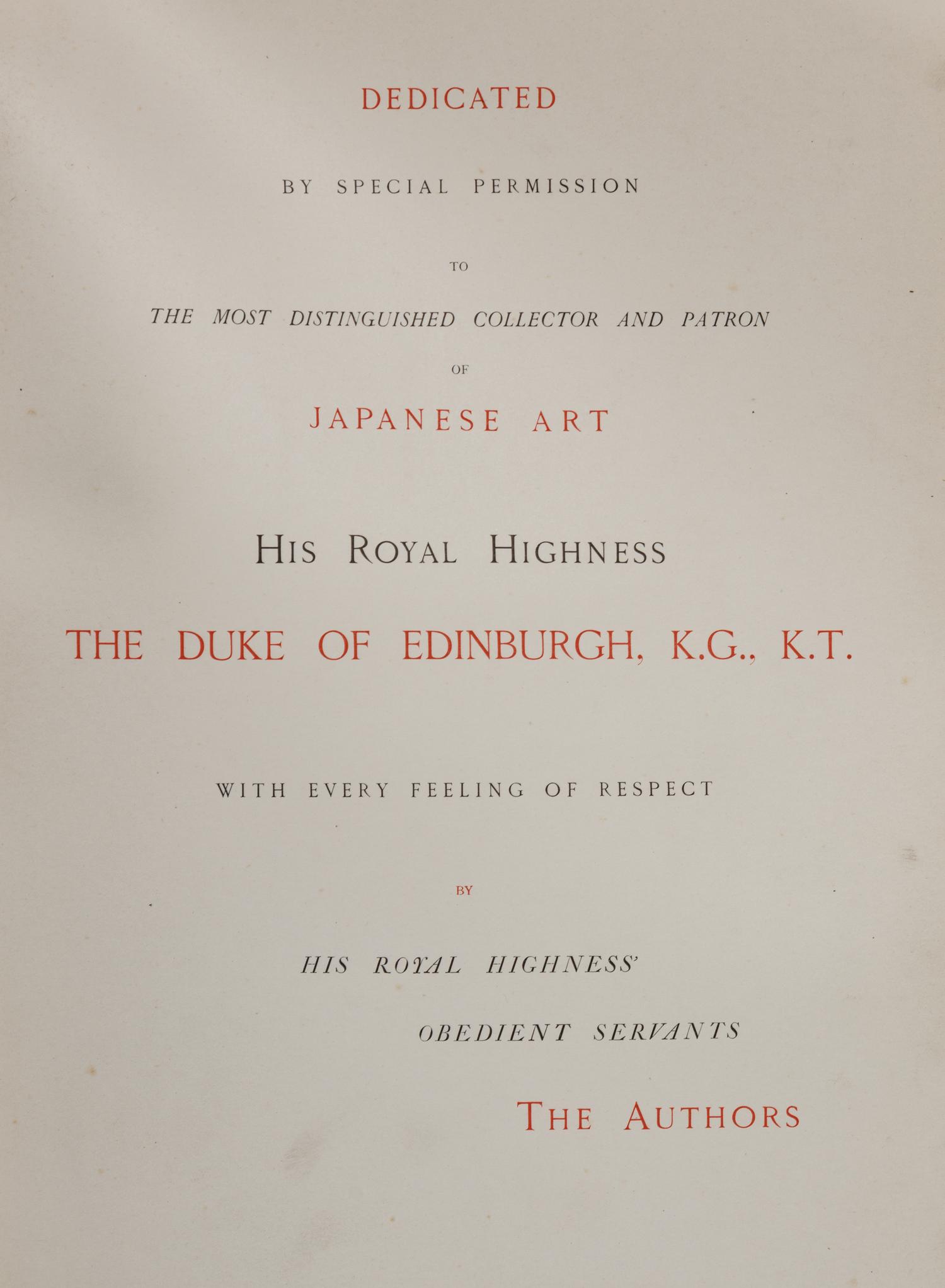 [JAPANESE CERAMICS] AUDSLEY, George Ashdown, and BOWES, James Lord. Keramic Art of Japan. Liverpool/London: Henry Sotheran & Co, 1875.
