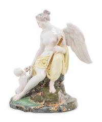 A Höchst Porcelain Figure of Clio