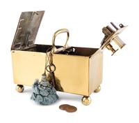 A Rich's Patent Brass Tobacco Honor Box