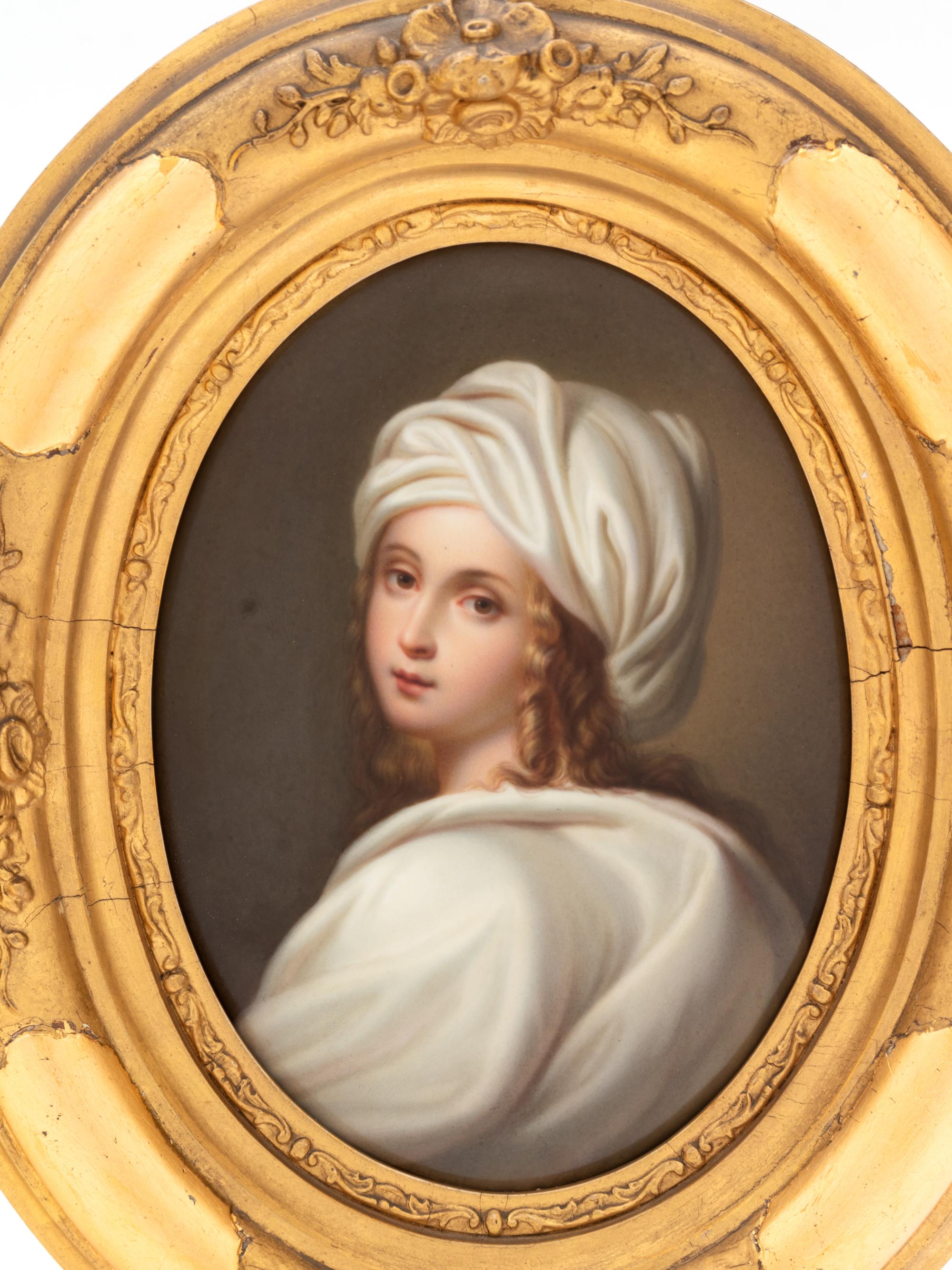 A Berlin (K.P.M.) Porcelain Plaque in the Manner of Guido Reni