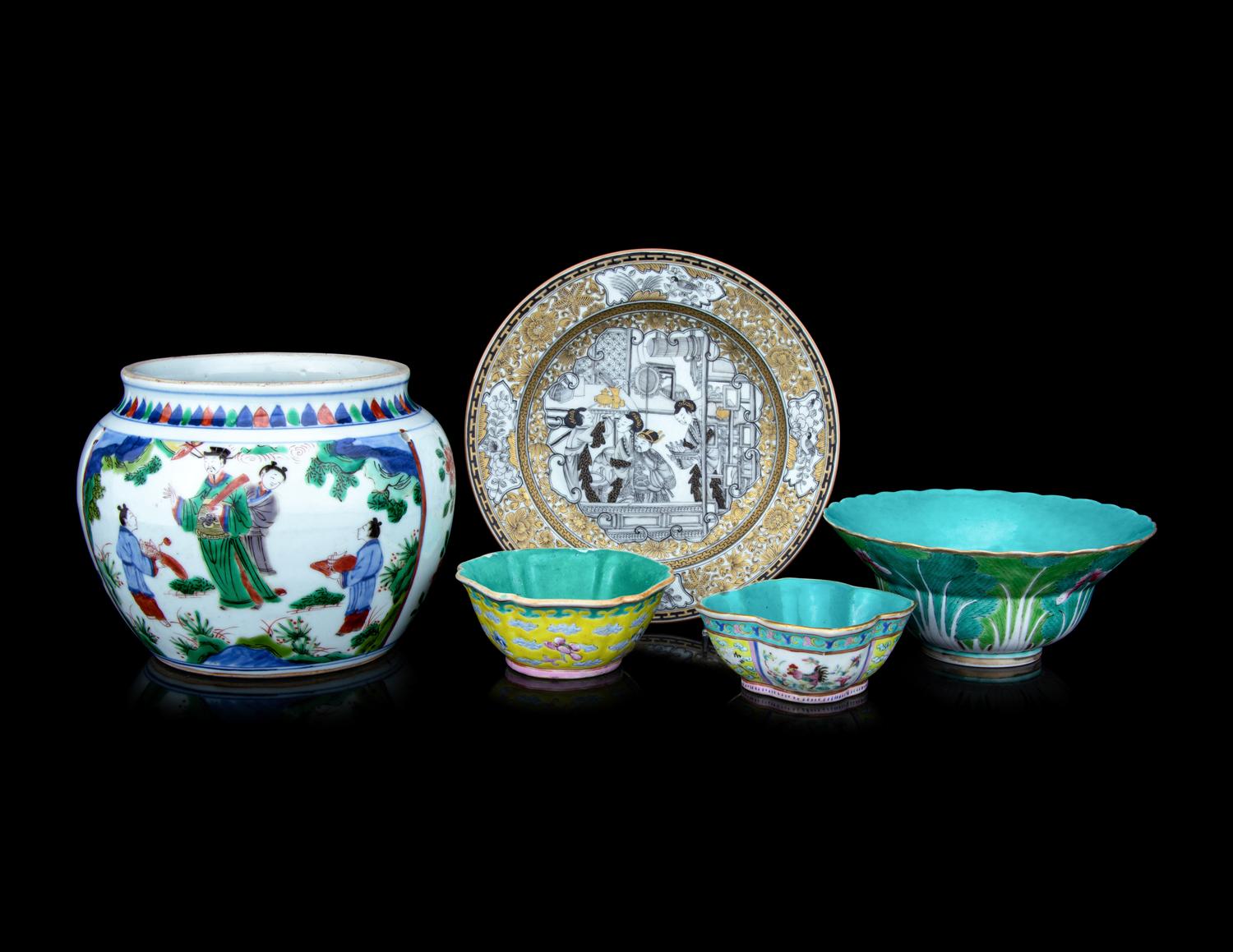 Five Chinese Porcelain Articles