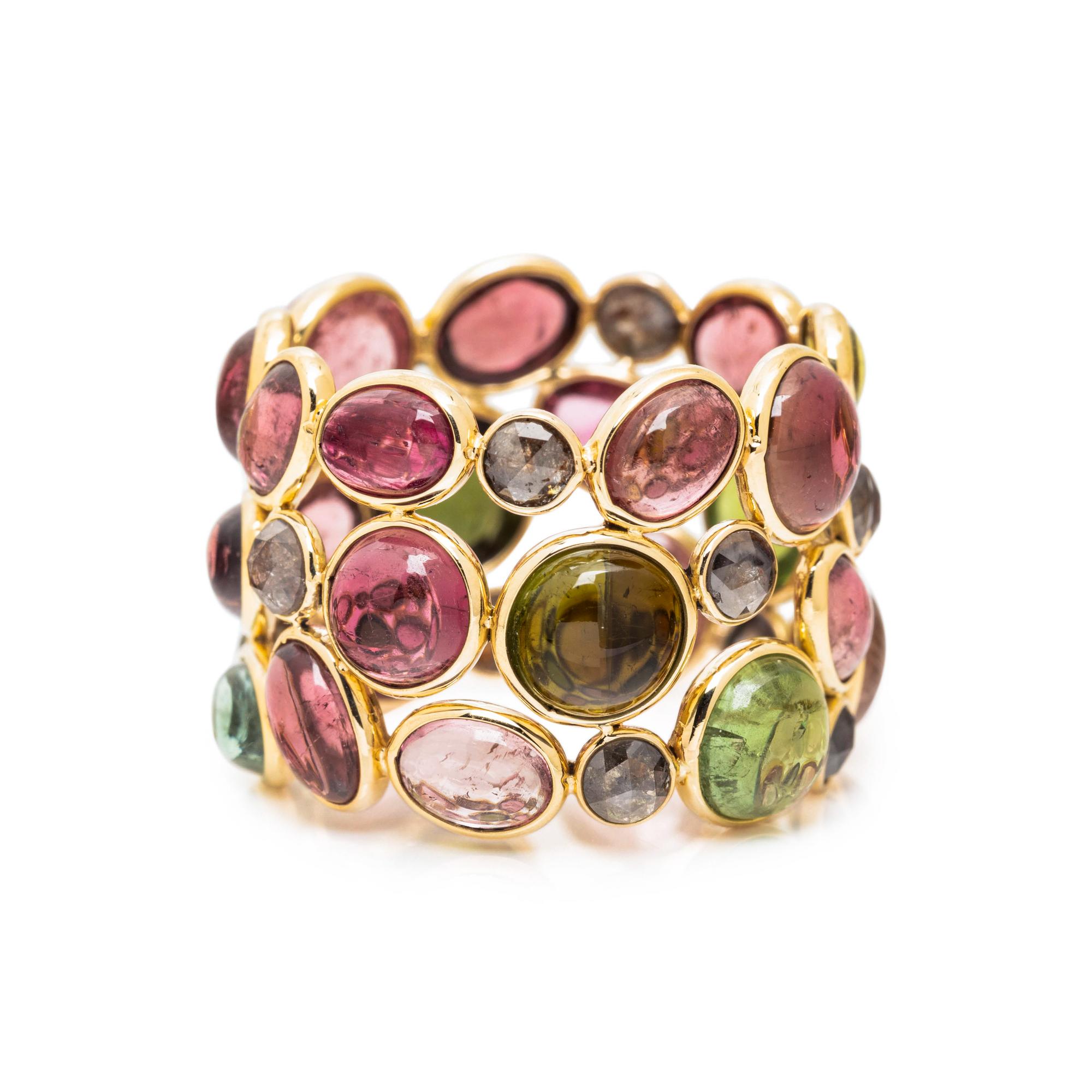 TOURMALINE AND DIAMOND RING