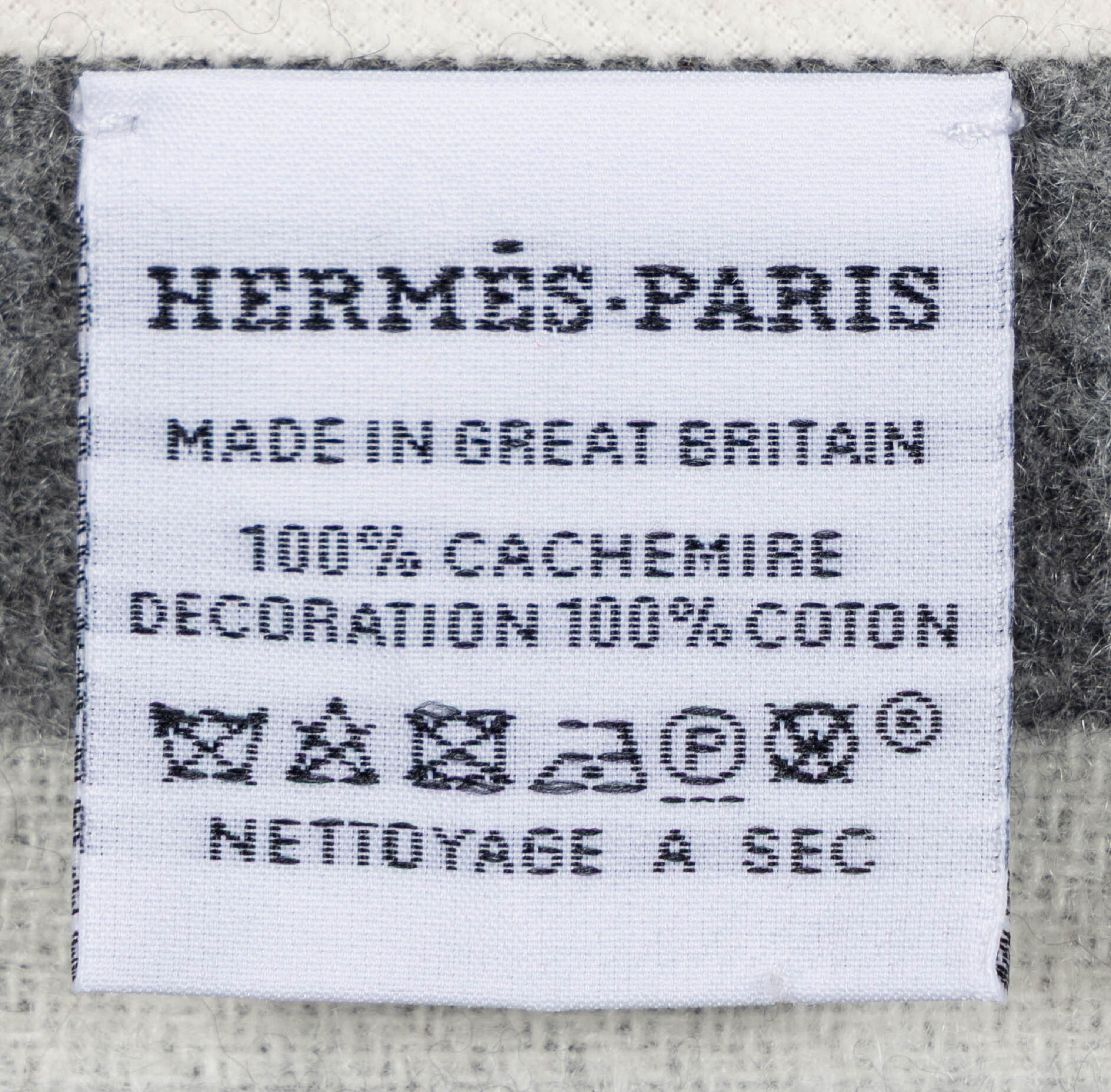 Hermès, Coaching Double-Faced Cashmere Triangle Scarf