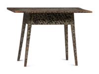A Country Federal Paint-Decorated Pine and Cherrywood Tavern Table
