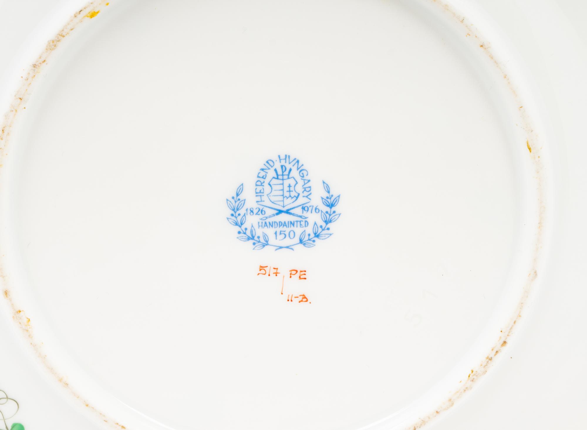 Four Herend Porcelain Articles