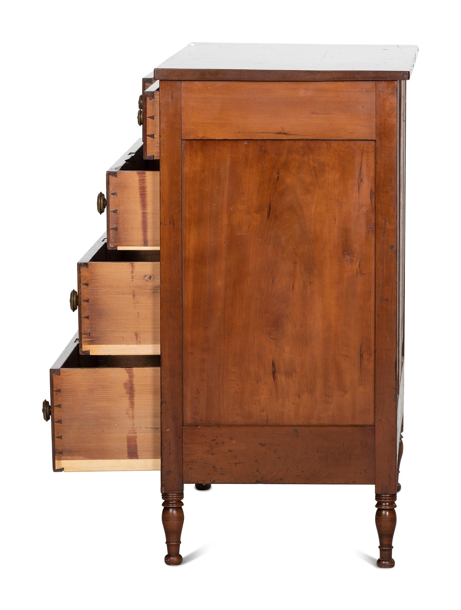 A Federal Cherrywood Chest of Drawers